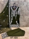 Hoor Tex 489 A To D Heavy Georgette Zarkan Pakistani Salwar Suit Wholesalers In India
